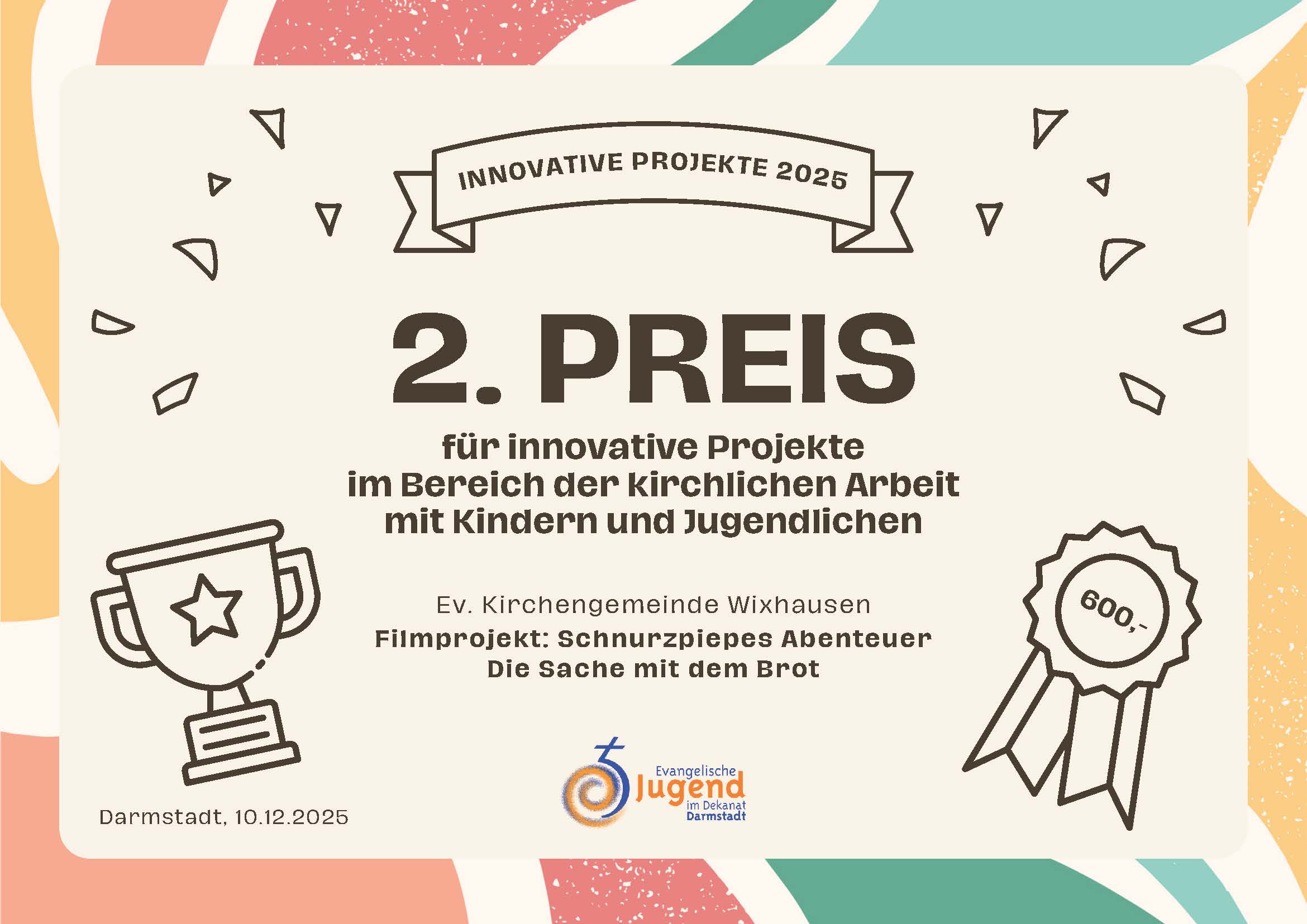 Urkunde Preis Dekanat